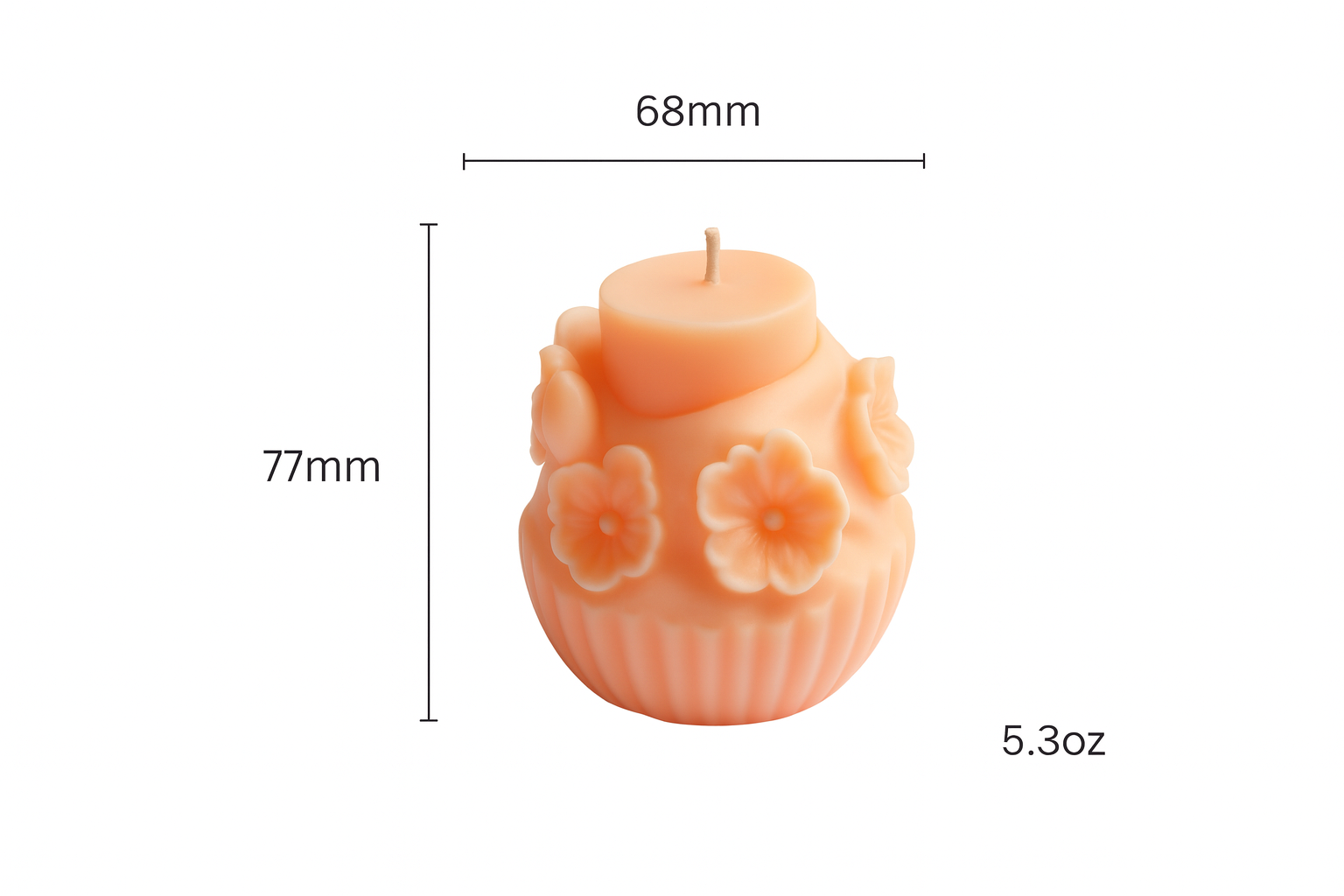 alt="Night Sakura Whisper sculptural soy candle floral fragrance 150g"