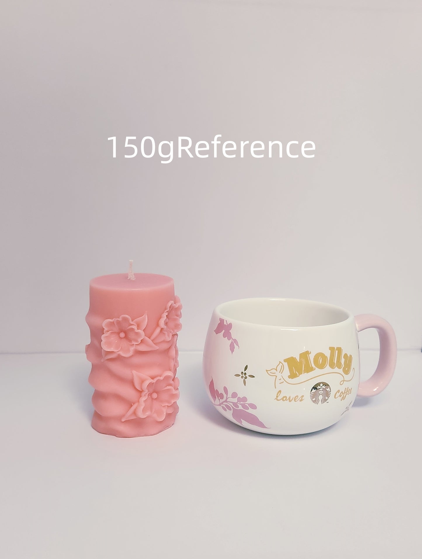 Blumige Morgendämmerung – Skulpturale Kerze 150g | Handgefertigte Luxus-Blumenkerze aus Sojawachs