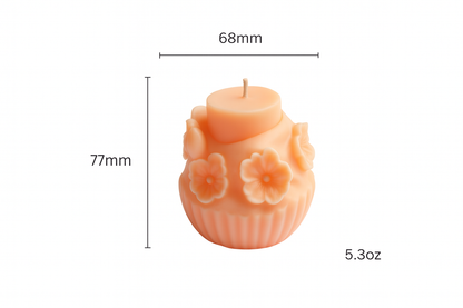 alt="Night Sakura Whisper sculptural soy candle floral fragrance 150g"