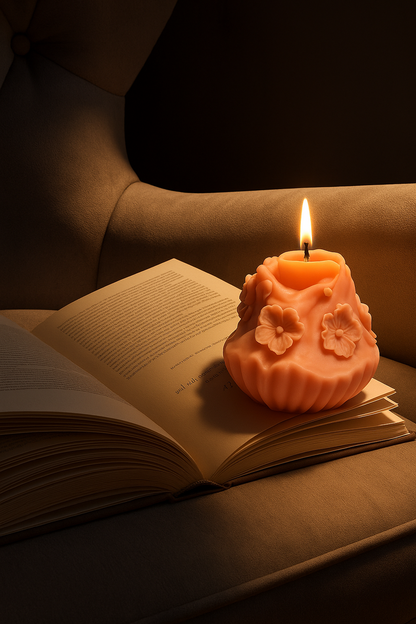 Night Sakura Whisper | Large Sculptural Scented Candle 530g GAVSAI