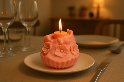 Night Sakura Whisper | Large Sculptural Scented Candle 530g GAVSAI